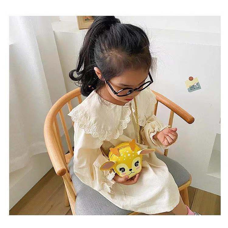 Rowling (Tas-202)Tas Mini Karakter Kartun RUSA Anak-Anak Import