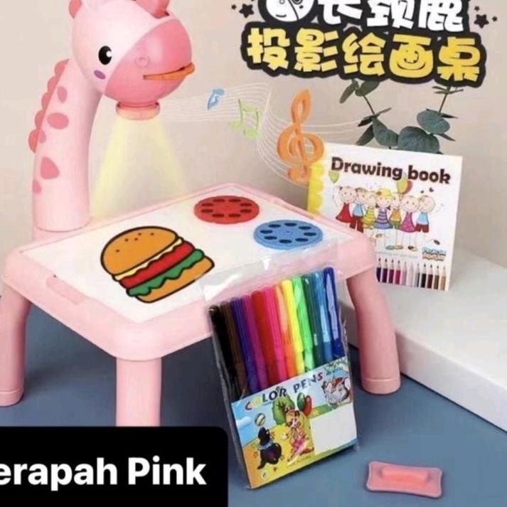 

Terbaik! Meja belajar anak proyektor edukasi anak jerapah besar