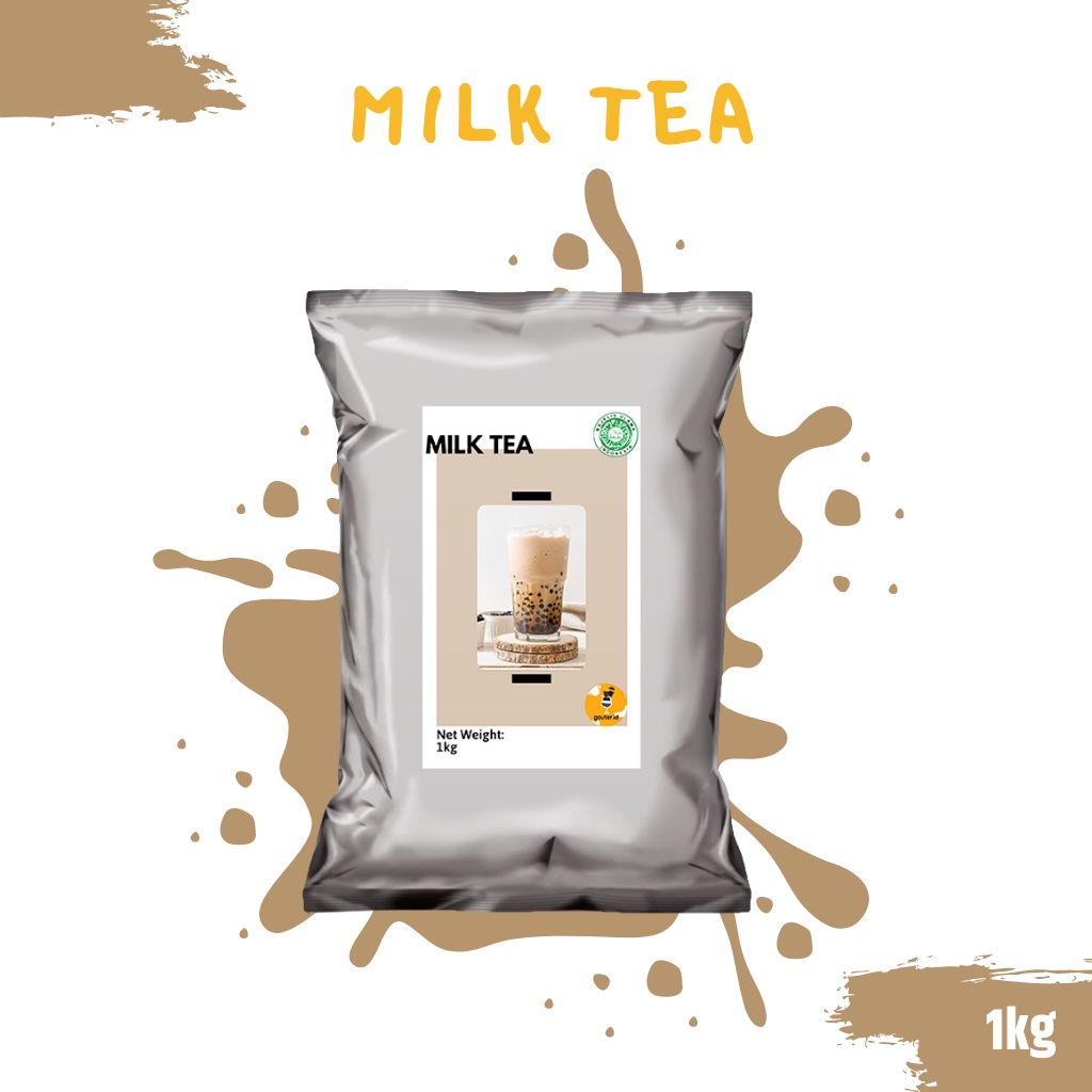 

BUBUK MINUMAN RASA MILK TEA 1KG / SERBUK MINUMAN ANEKA RASA / BUBUK MINUMAN KEKINIAN / MINUMAN INSTAN / BOBA