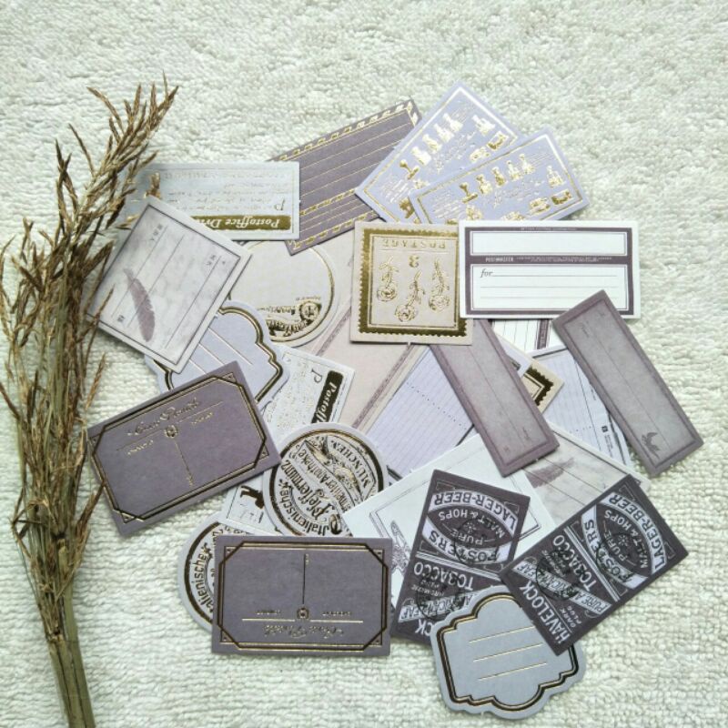 

Vintage Mail Stickers Lilac/Pinky Stickers/ Sticker Lilac