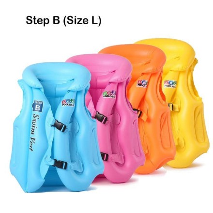 BAJU RENANG PELAMPUNG /Baju Pelampung Step B Size M L Swim Vest /Rompi Renang /Pelampung Anak Dewasa/Ban Jaket Baju Pengaman Berenang