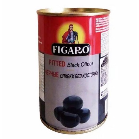 Figaro Pitted Black Olive 450gr/ Buah Zaitun Figaro/ Import