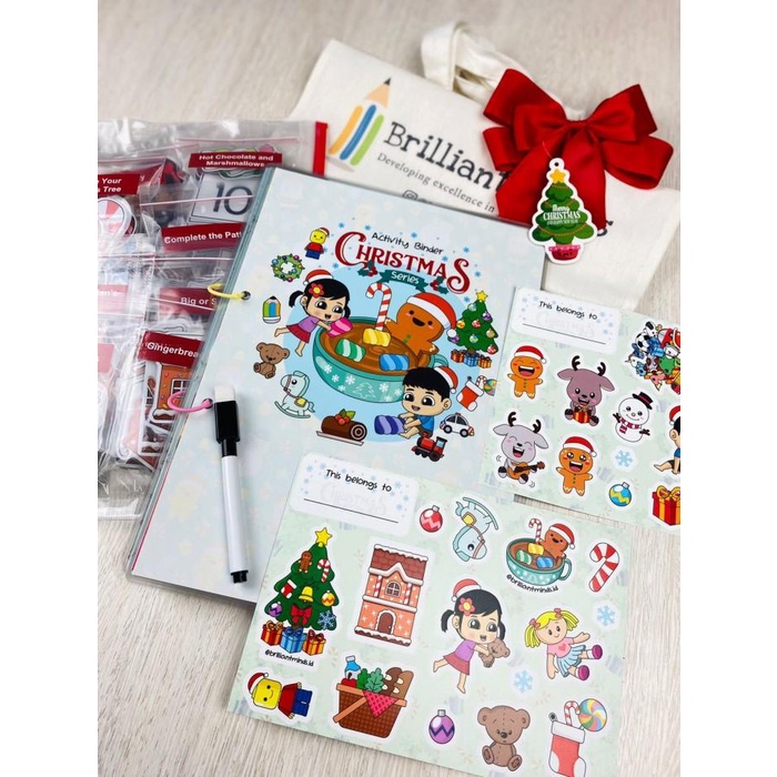 FLASH SALE CHRISTMAS SERIES ACTIVITY BINDER BUSY BOOK / KADO NATAL / GIFT/ MAINAN TERMURAH