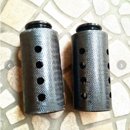 STEP BONCENGAN JALU SEPEDA BMX ALLOY BLACK UKURAN 13mm MUR 19
