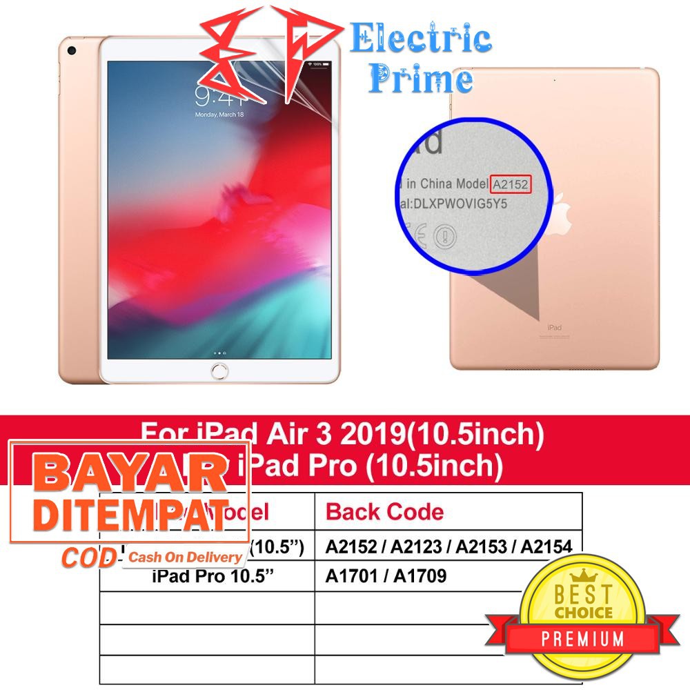 Screen Guard iPad Pro 10.5inch Air 3 2017 2019 TRIPLEDI Anti Gores Film Matte PET Paper Like