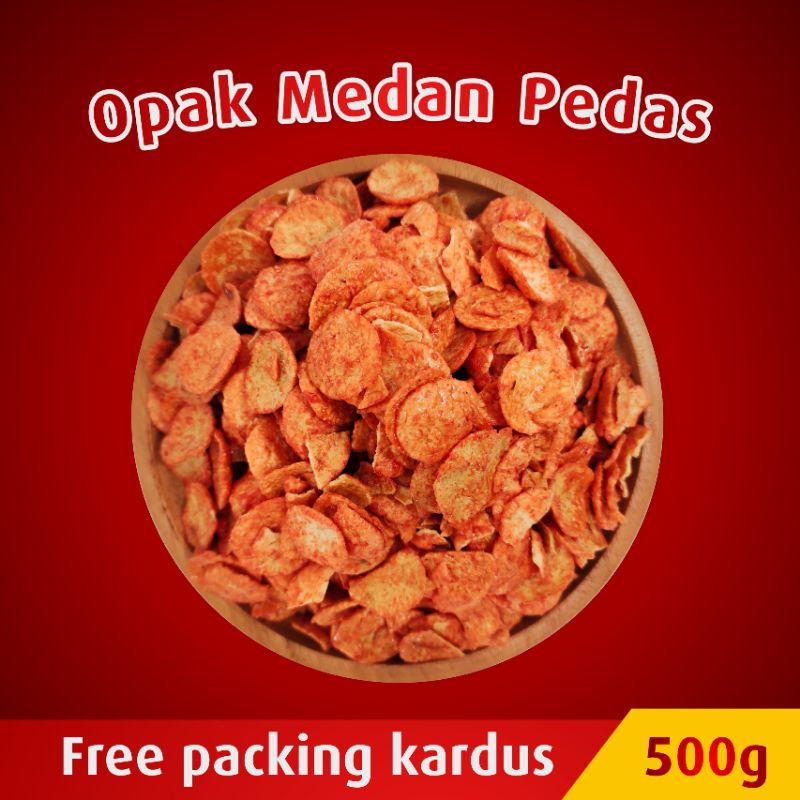 

Opak Medan Pedas Kiloan 500gr Aneka Cemilan Snack Chiki Kiloan Murah Camilan Jajan Kiloan