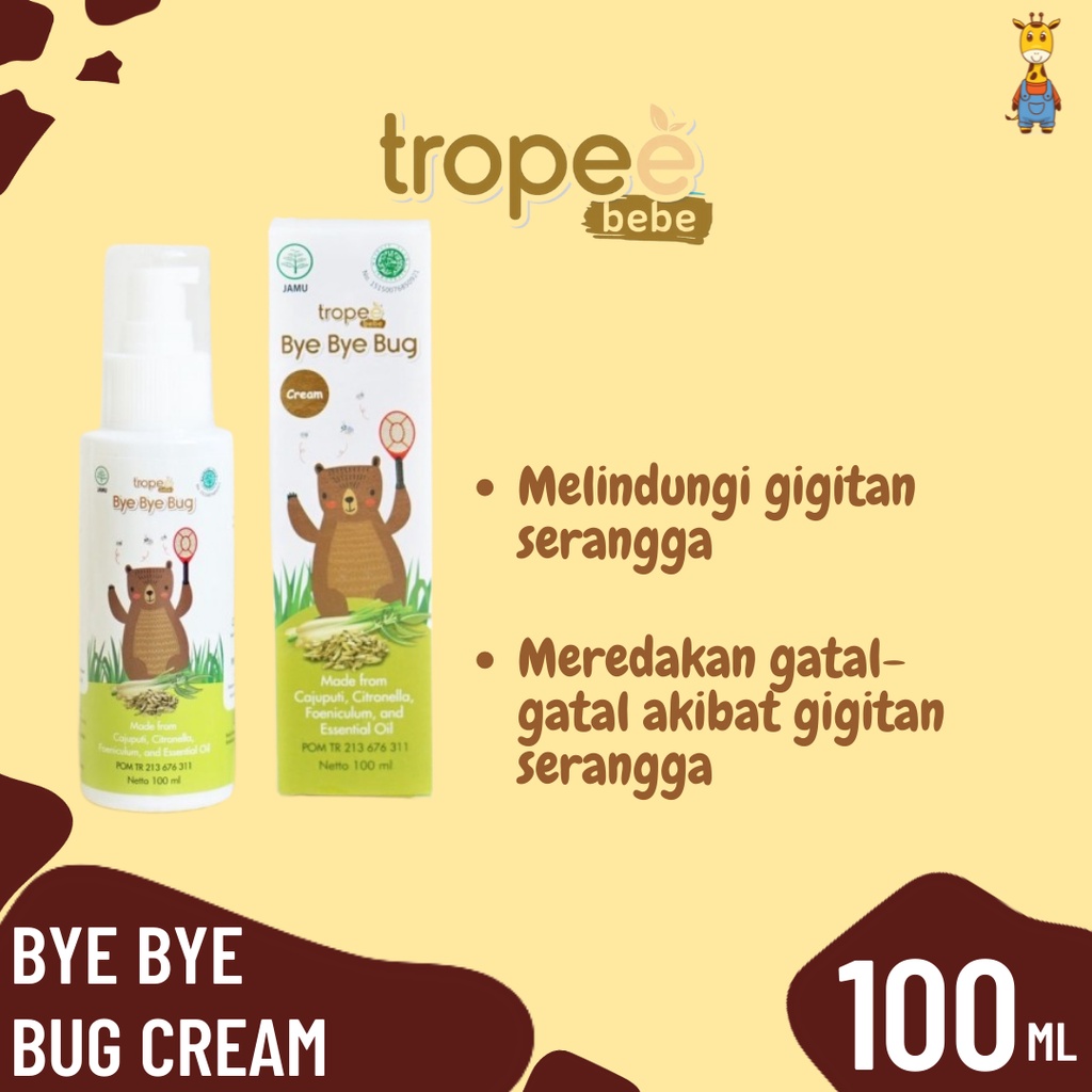 Tropee Bye Bye Bug Spray/Cream 100ml