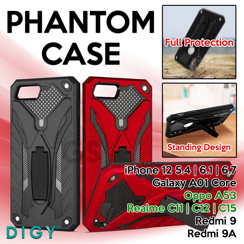 Phantom Case Robot Standing REALME 5 / 5 i NARZO 30A NARZO 20 C25 C12 C15 REALME 6 k1 casing hp skin belakang pelindung hp