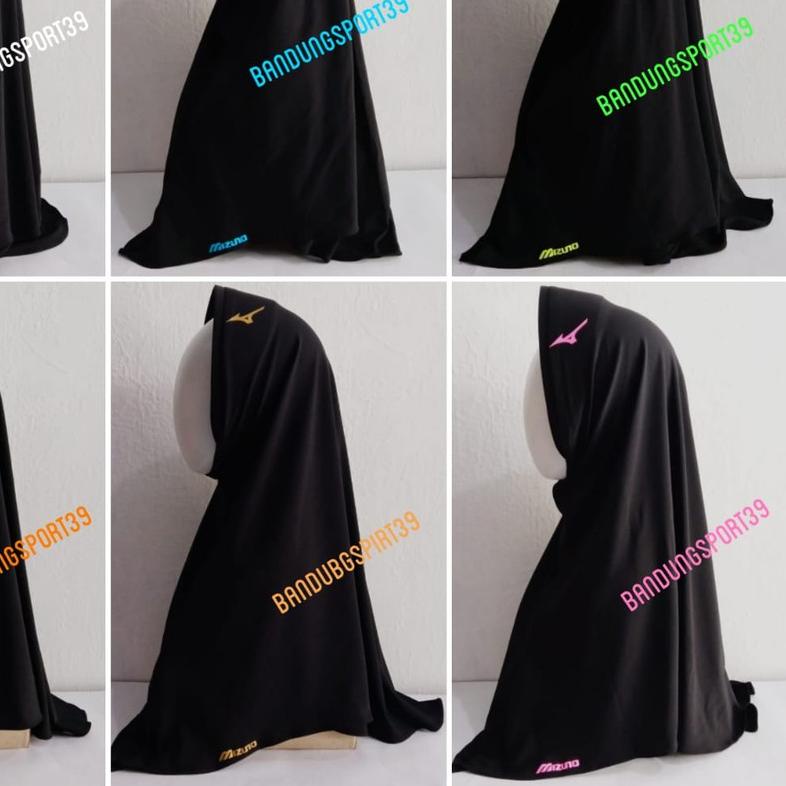 ➢ kerudung instan voli olahraga hijab olahraga voli mizuno / kerudung mizuno/kerudung volly ←