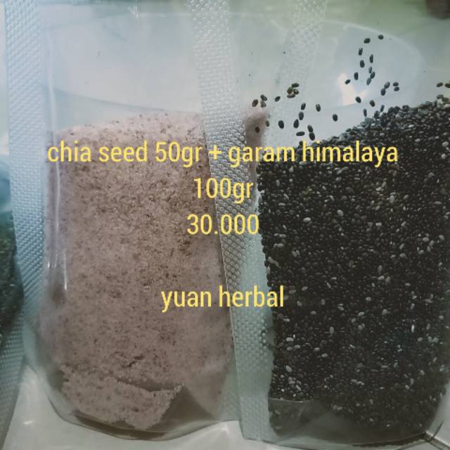 

paket chia seed & garam himalaya