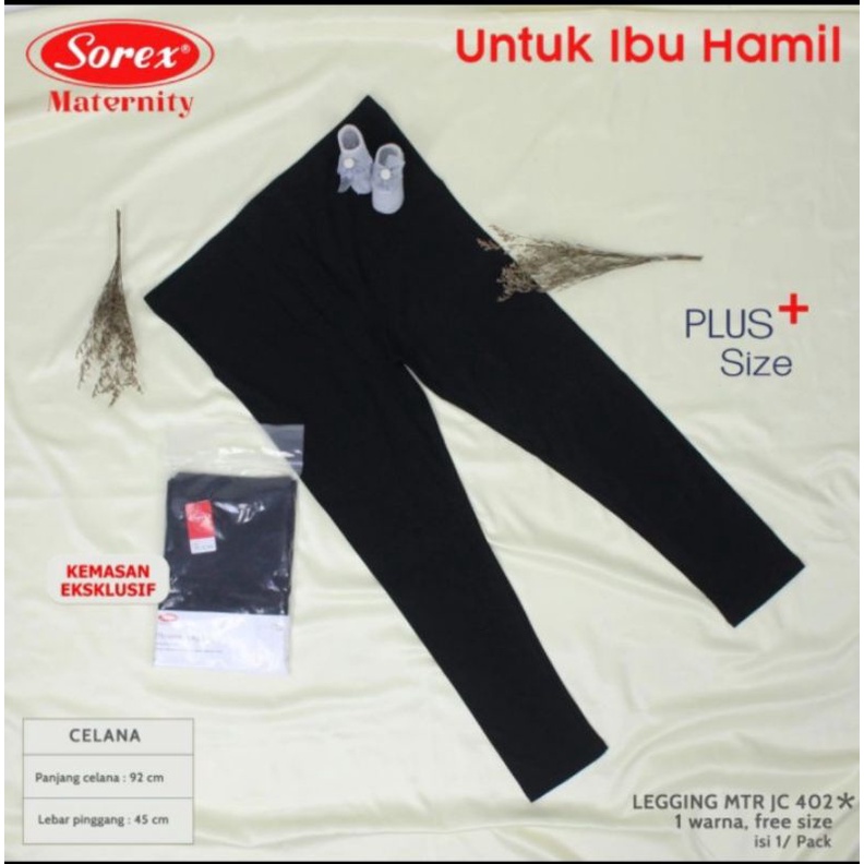 Celana panjang legging ibu hamil Sorex JC 402 plus size