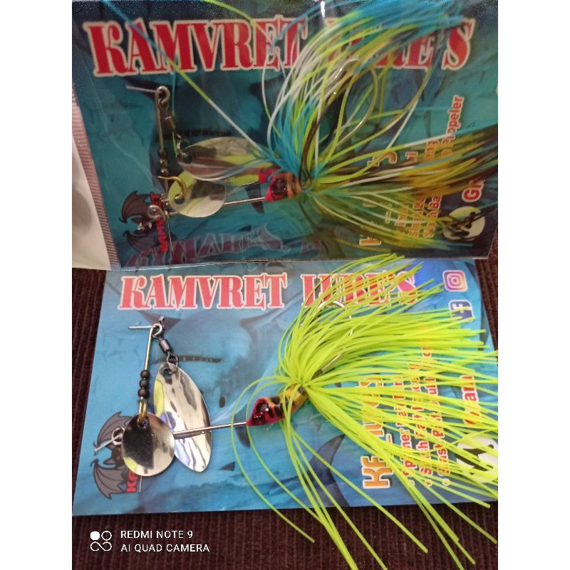 spinner kamvret lure 12 gr dan 23 gr