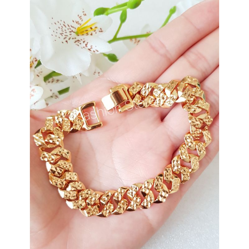 Gelang Rantai ukir Xuping yaxiya import dewasa bestseller lapis emas 18k cantik