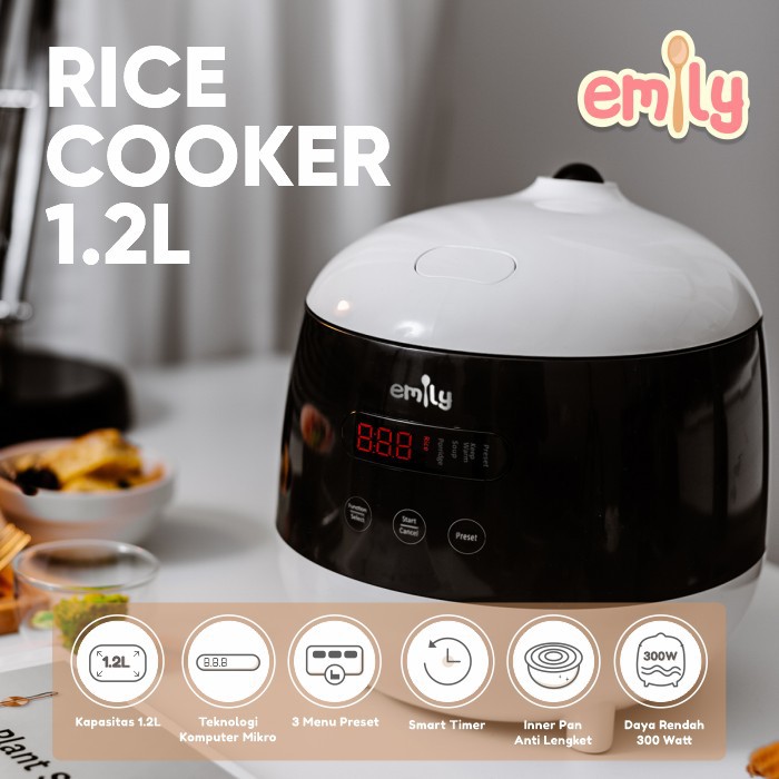 Makassar ! Multifunctional Rice Cooker EMILY 1.2 L