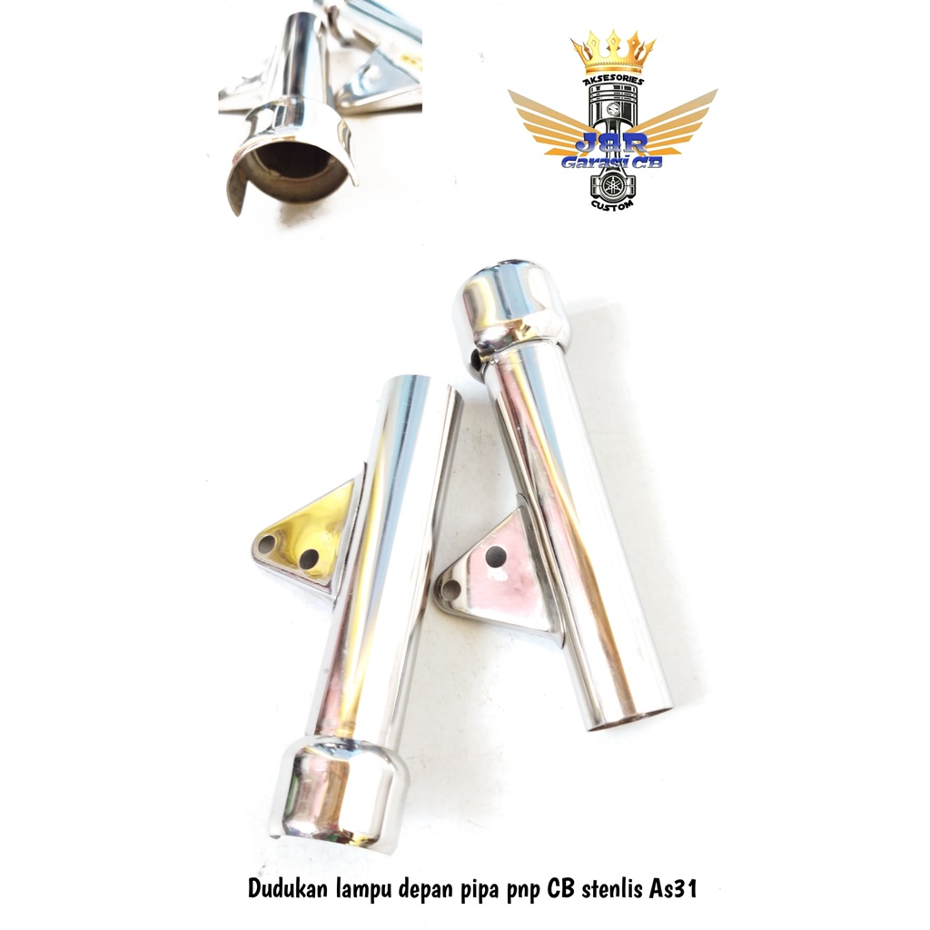 Pangkon dudukan lampu depan CB Stenlis as31 as 33