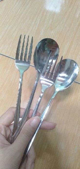 Alat Makan Sendok Garpu Korea Stainless