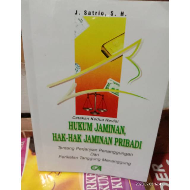 HUKUM JAMINAN HAK HAK JAMINAN PRIBADI