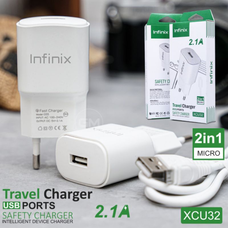 Charger Infinix XCU32 Travel Charger Infinix Hot 9 XCU32