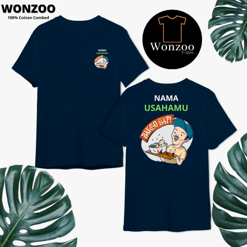 KAOS PEDAGANG BAKSO-BAJU WARUNG BASO,MIE AYAM,SOTO,RESTO