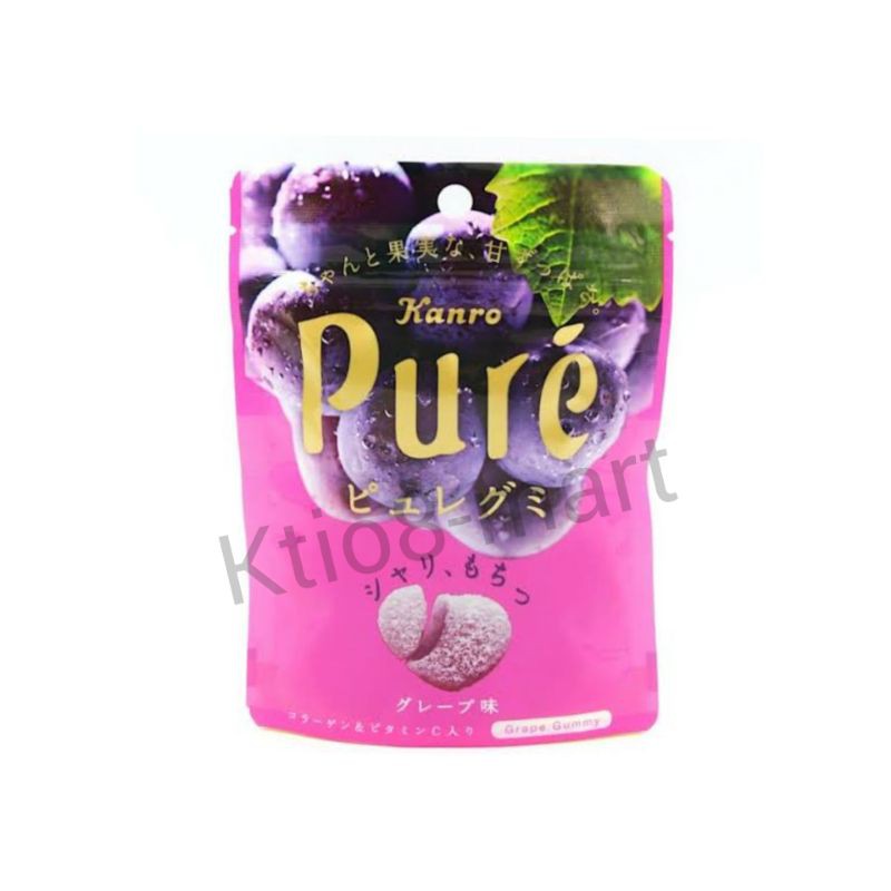 

Kanro Pure Gummy Grape Candy/ permen jepang/Import