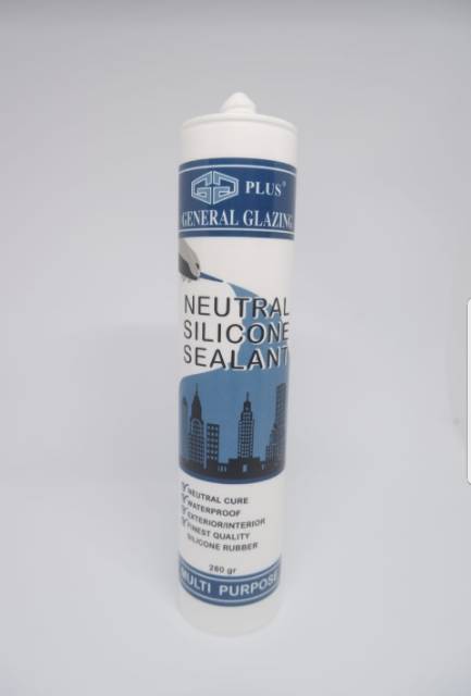 Lem kaca Netral/ Lem Silicone / Silicone netral dan asam merk GG