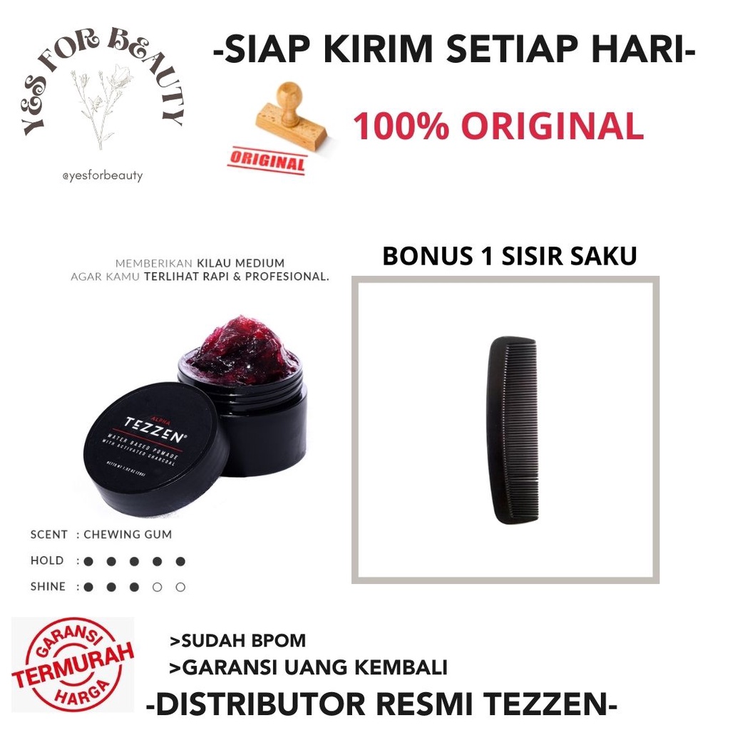 TEZZEN POMADE ALPHA WATERBASED TEZZEN MINI ALPHA FREE SISIR SAKU