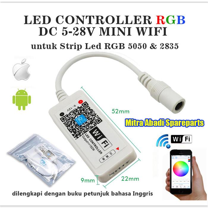 LED Strip RGB 3528/5050 Controller Mini WiFi DC 5V-28V/5-28 Volt 144W