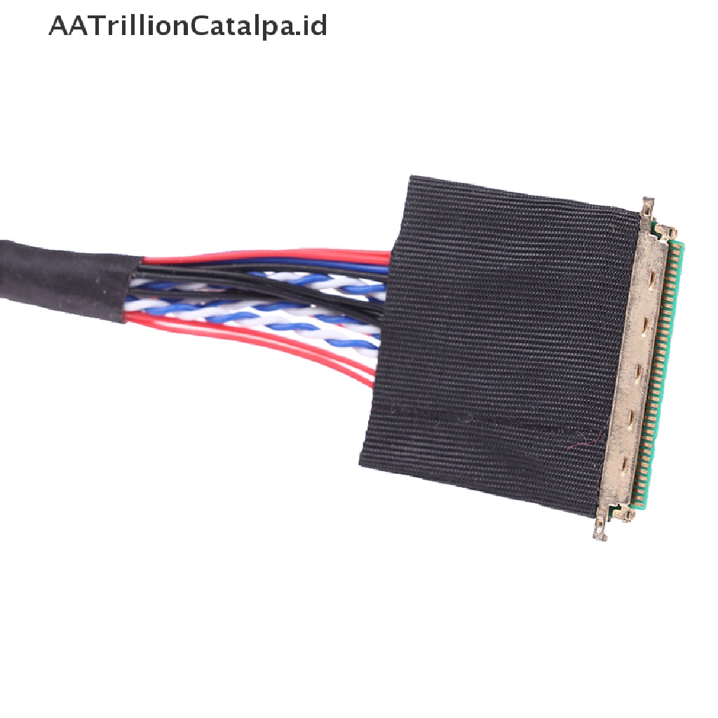 Aatrillioncatalpa 1PC Kabel LVDS 40 Pin 1 Channel 6 Bit LED LCD Untuk Display