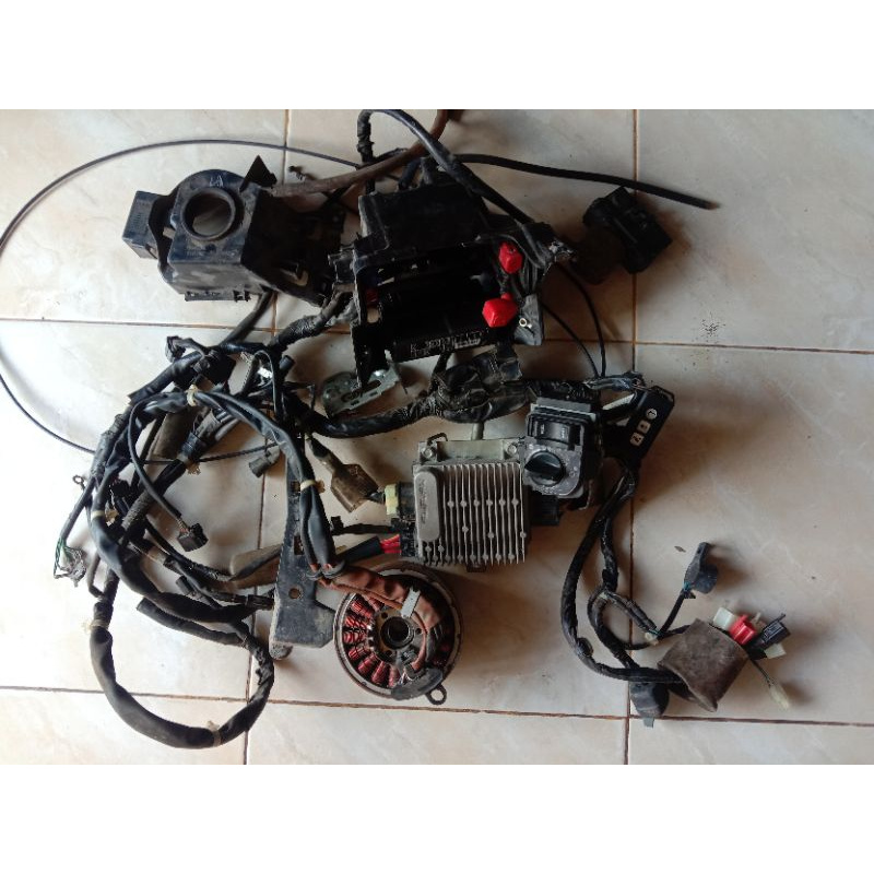 Pengapian set PCX 2020 / kabel body / remote keyless / ecu pcx / koil / kabel aki / Spul magnit