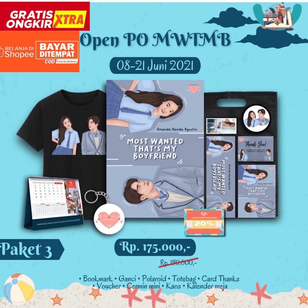 Novel Most Wanted That's My Boyfriend Penulis  Amanda Nanda Agustin-2