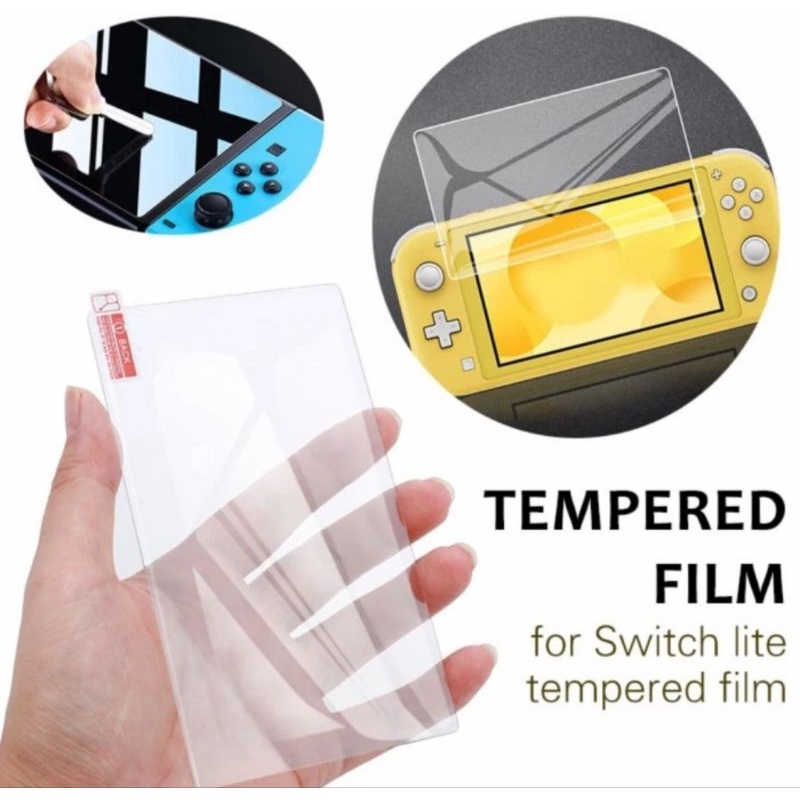 TEMPERED GLASS NINTENDO SWITCH LITE ANTI GORES SCREEN GUARD PROTRCTOR PELINDUNG LAYAD LCD NINTENDO SWITCH LITE TEMPERED FILM GLASS NINTENDO SWITCH LITE