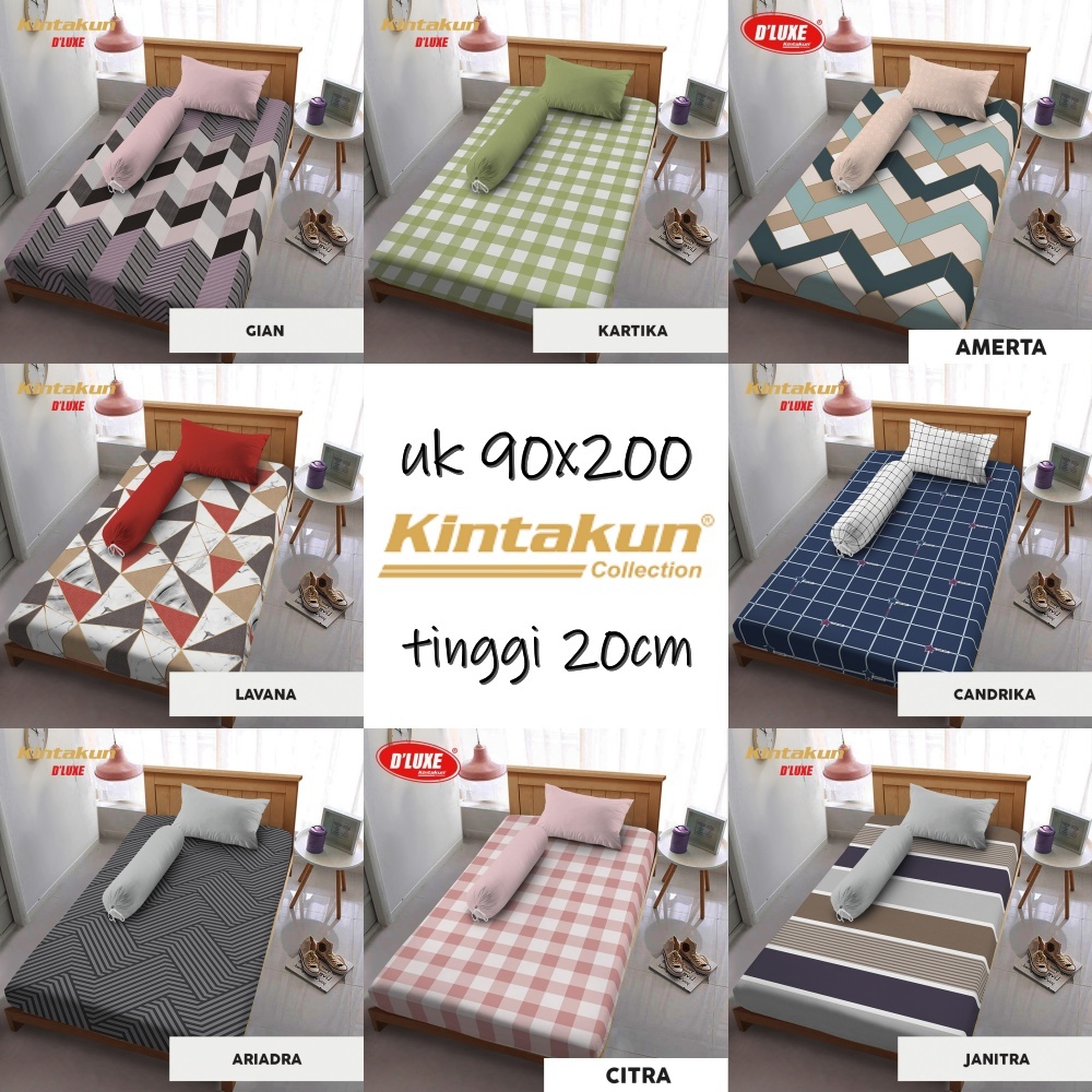 Kintakun Dluxe - Sprei Single 90 (90x200) Terlaris Pilihan