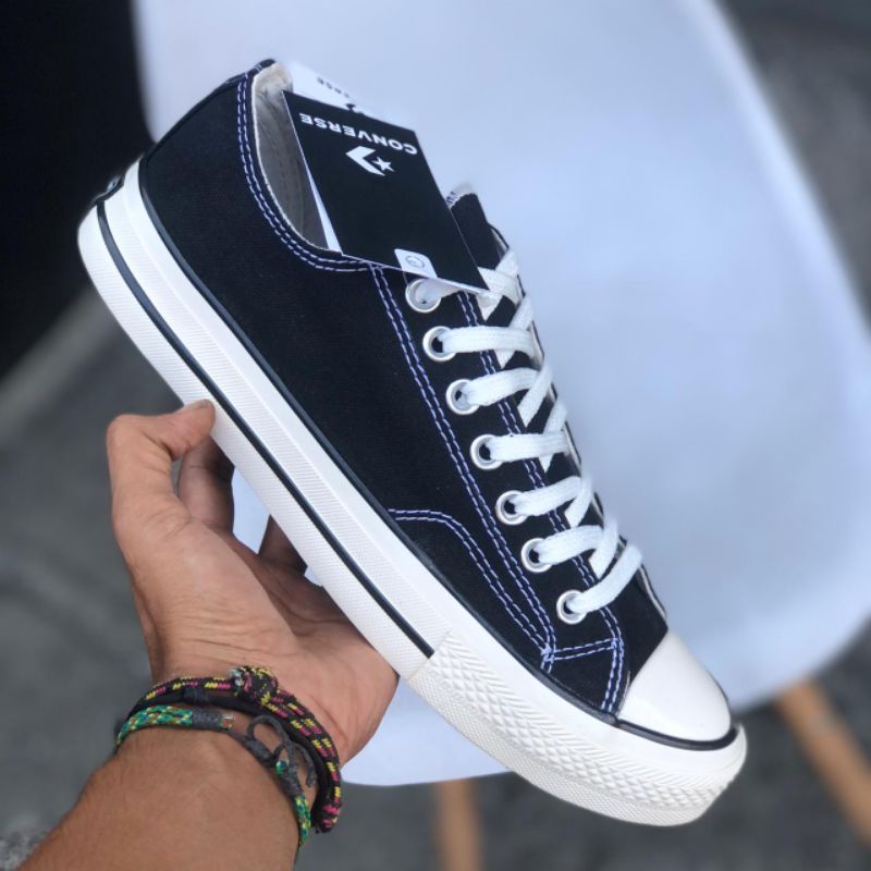 SEPATU PRIA CONVERSE 70S LOW EGRET BLACK WHITE PREMIUM. SEPATU PRIA BERKWALITAS IMPORT PREMIUM