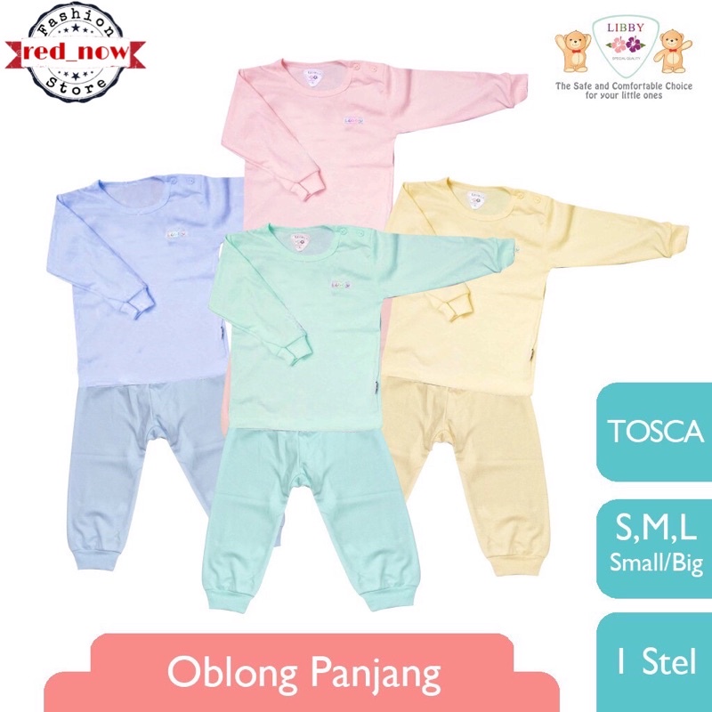 Libby Baby~ Setelan Oblong Panjang (kancing pundak)- Celana Panjang