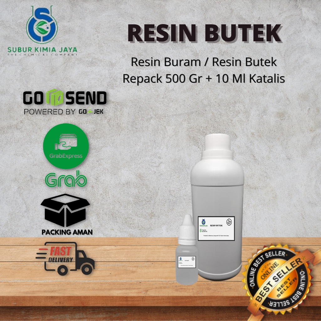 

RESIN BUTEK / RESIN BURAM 500 ml + KATALIS 10 ml Premium
