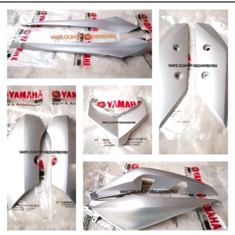 body xmax full set body halus xmax 250 silver original yamaha