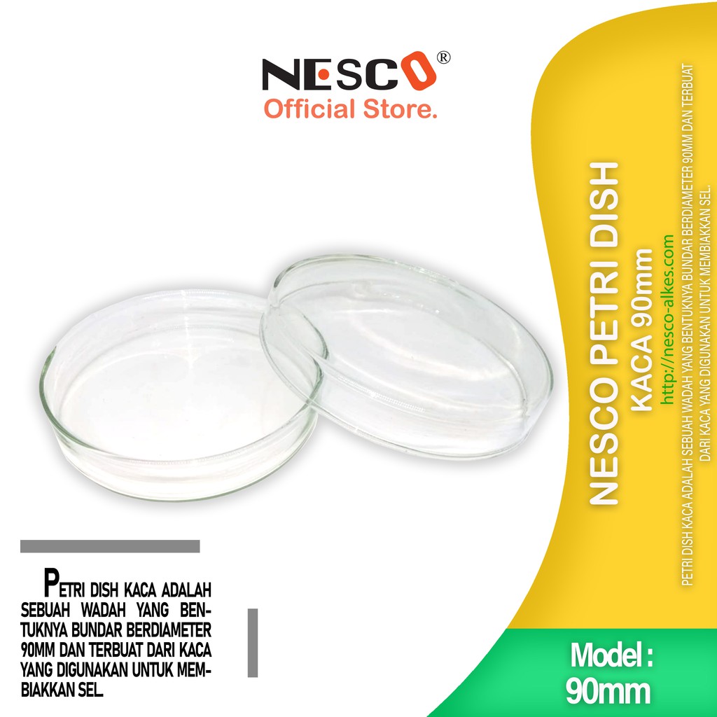 Nesco Petridish Kaca 90-150mm, 1-2ROOMS, 10pcs/bag, SM