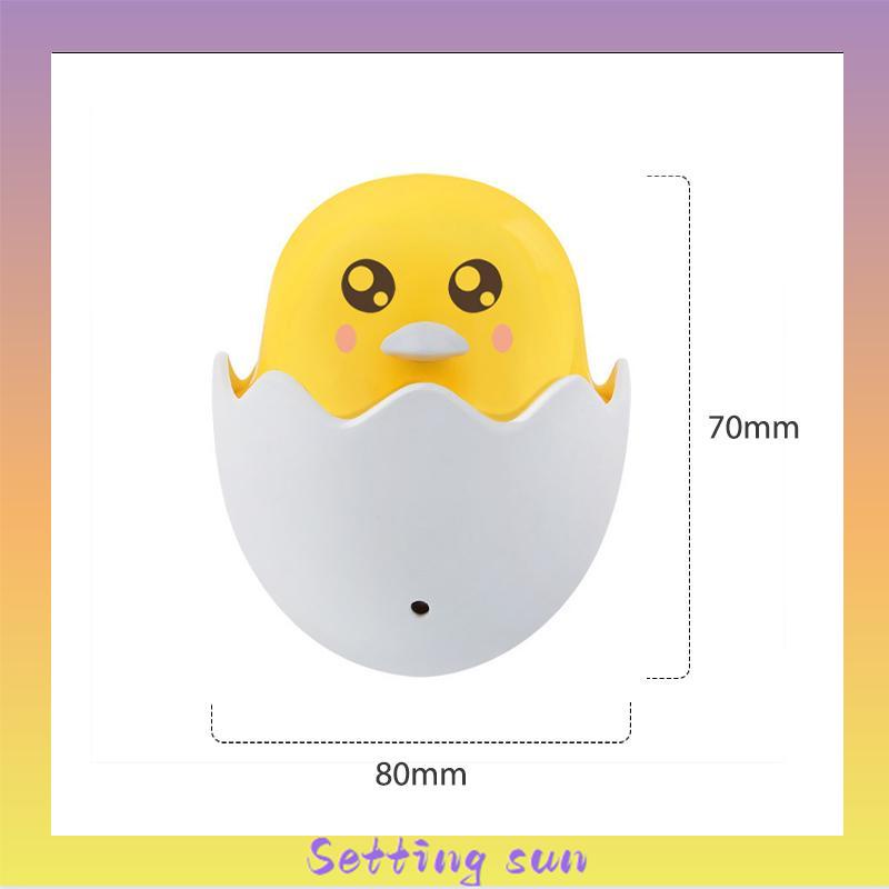 Bebek Kuning Little Happy Bird Cahaya Kontrol Malam Lampu Lampu Leds Hadiah Kreatif TN