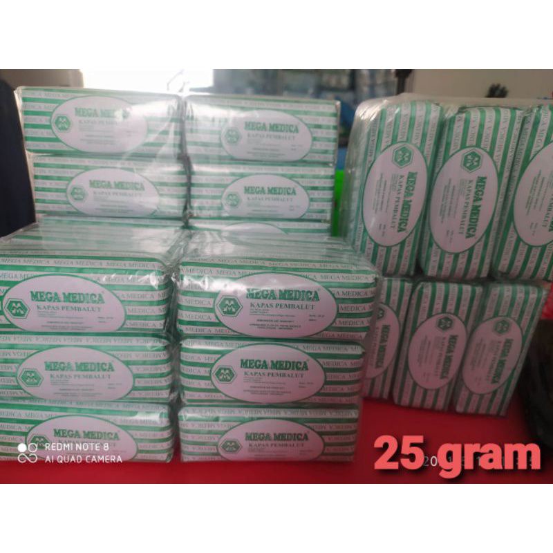 Kapas pembalut / kapas serbaguna 25 gr / 50 gr