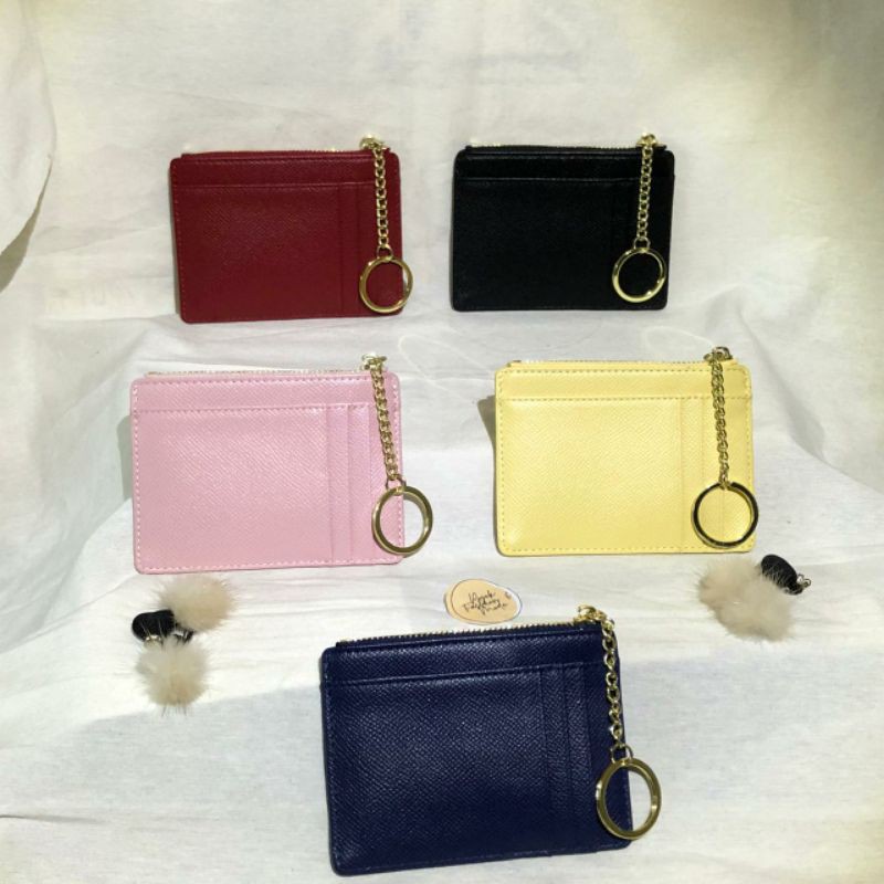 Dompet Kartu Card Holder 8 Slot Kartu 1 Zipper Bag