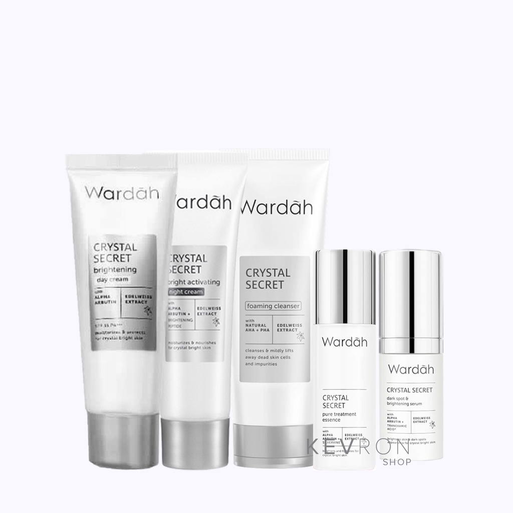Paket Wardah Crystal Secret 5 in 1 (5 pcs) /Wardah White Secret Skin Care