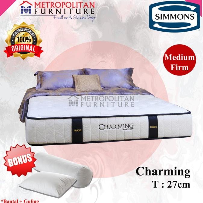 KASUR SIMMONS SPRINGBED CHARMING / KASUR SPRING BED SIMMONS MATRAS DG61464EZ