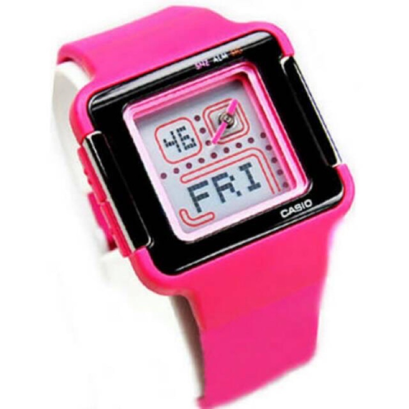 Jam Tangan Wanita Casio Original Poptune LCF-20-4DR GARANSI RESMI CASIO