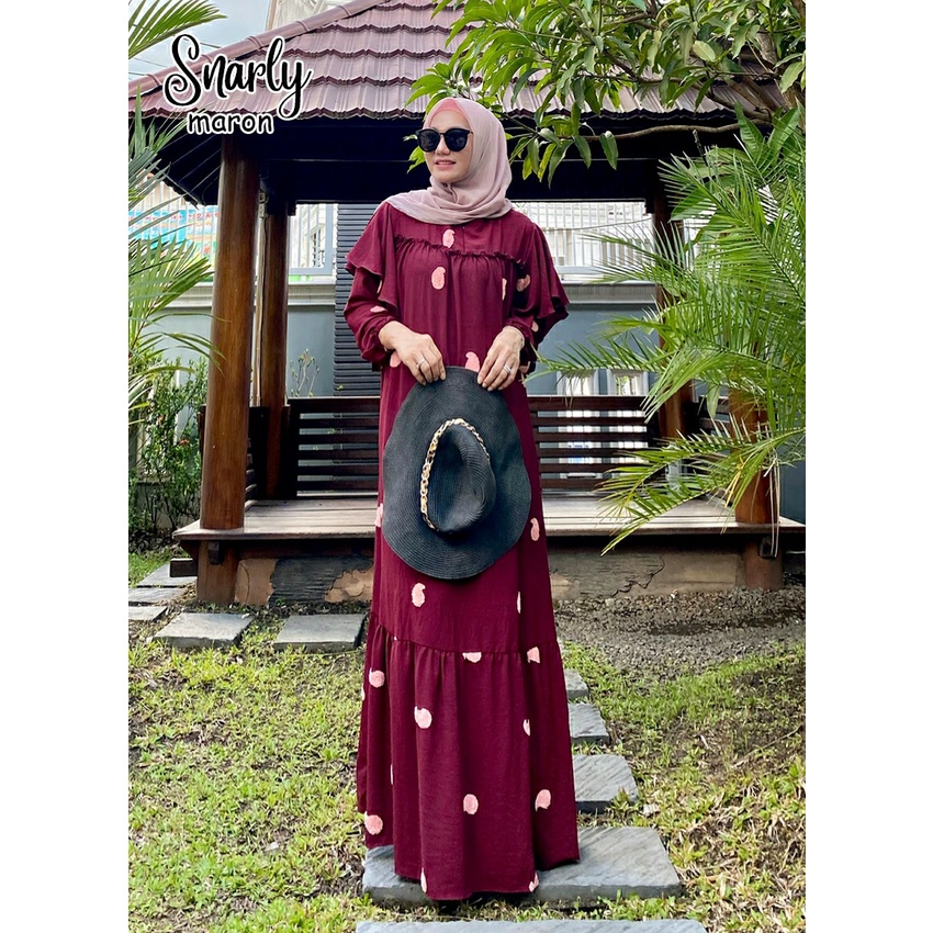 GAMIS PESTA KONDANGAN POM POM SNARLY