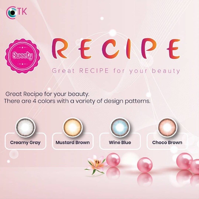 [FREE LENSCASE] SOFTLENS RECIPE 14.5MM NORMAL &amp; MINUS (-0.50 s/d -6.00) BY CTK