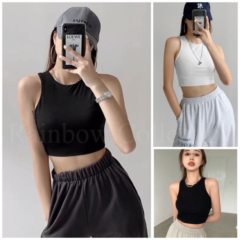 KAOS SINGLET CROP / ATASAN WANITA / KAOS SINGLET WANITA TERMURAH