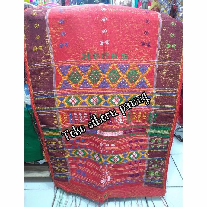 ulos Sadum merah motif bonggit