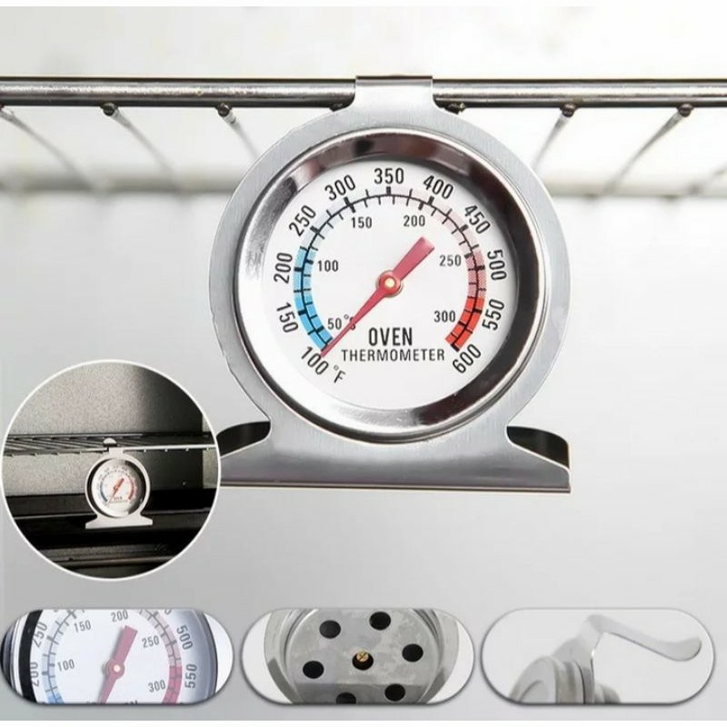 Termometer Oven Stainless Pengukur Suhu Oven hingga 300⁰