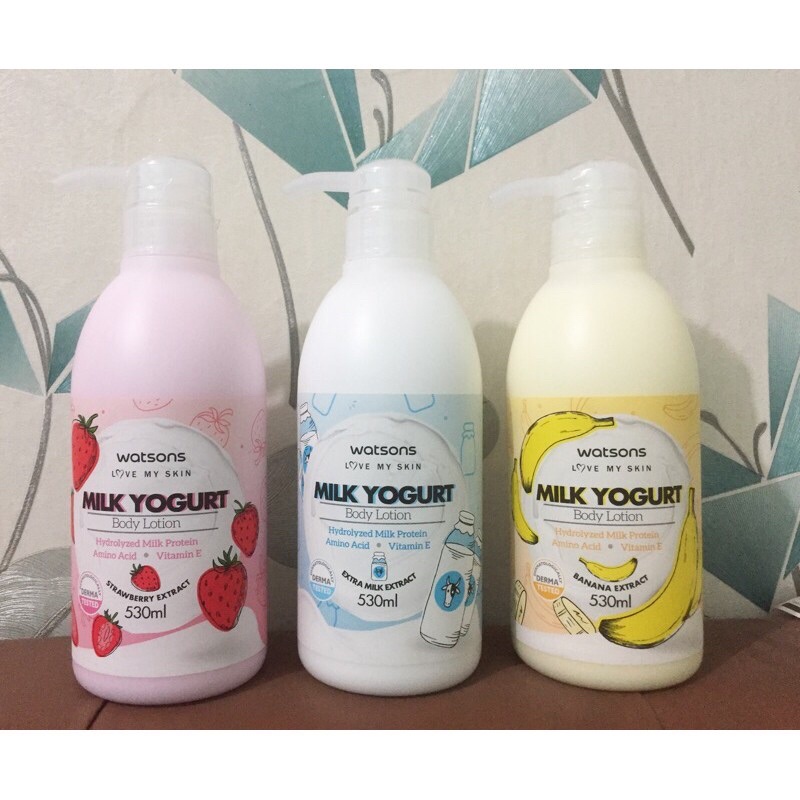 WATSONS BODY LOTION MILK YOGHURT 530 ML / BODY LOTION WATSONS