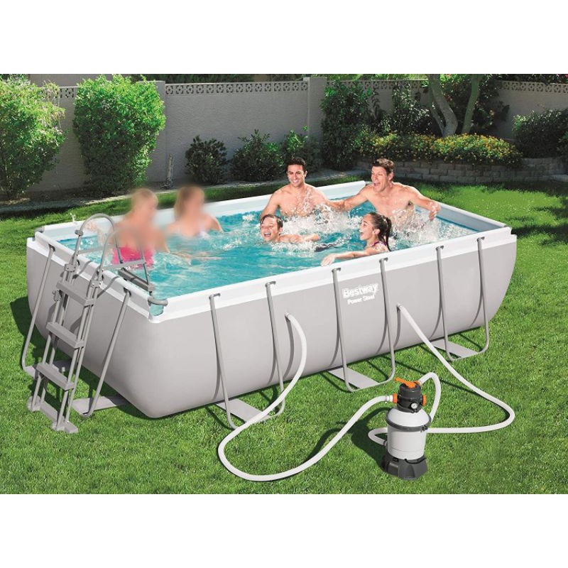 kolam renang metal frame merk bestway filter pasir ukuran besar stok terbatas